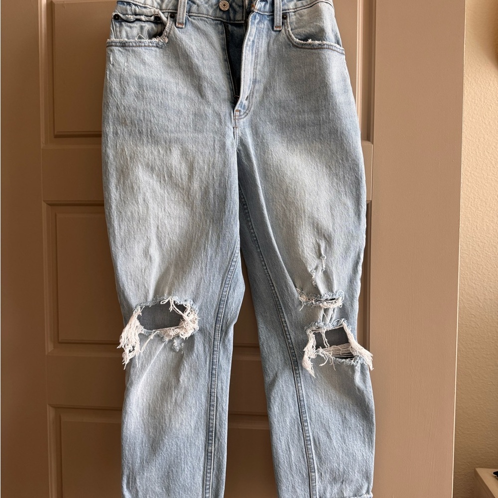 Abercrombie & Fitch Light Blue High Rise Jeans
